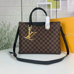 Louis Vuitton Riverside Tote Damier Ebene & Black Bags